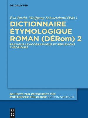 cover image of Dictionnaire Étymologique Roman (DÉRom) 2